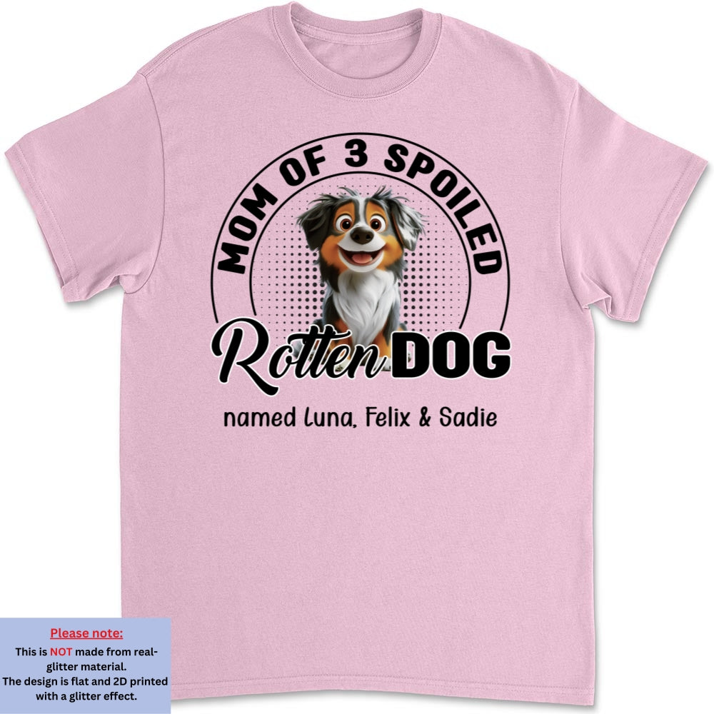 Lovely Spoiled Rotten Dog Chibi Cartoon - Personalized Custom Unisex T-Shirt