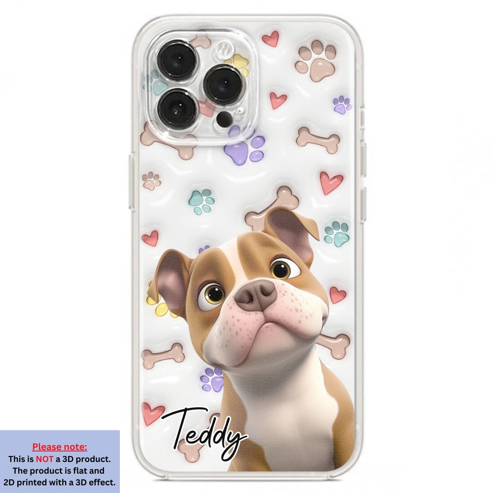 Baby Lovely Dogs - Personalized Custom 3D Inflated Effect Phone Case