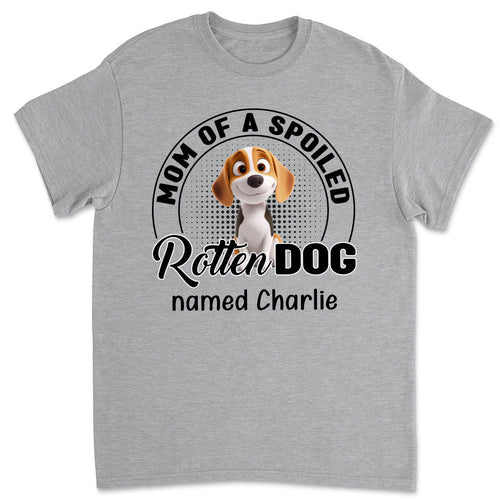 Lovely Spoiled Rotten Dog Chibi Cartoon - Personalized Custom Unisex T-Shirt