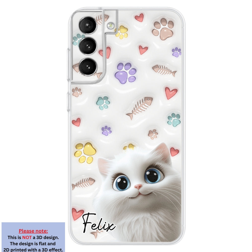 Baby Lovely Cat - Personalized Custom 3D Inflated Effect Phone Case
