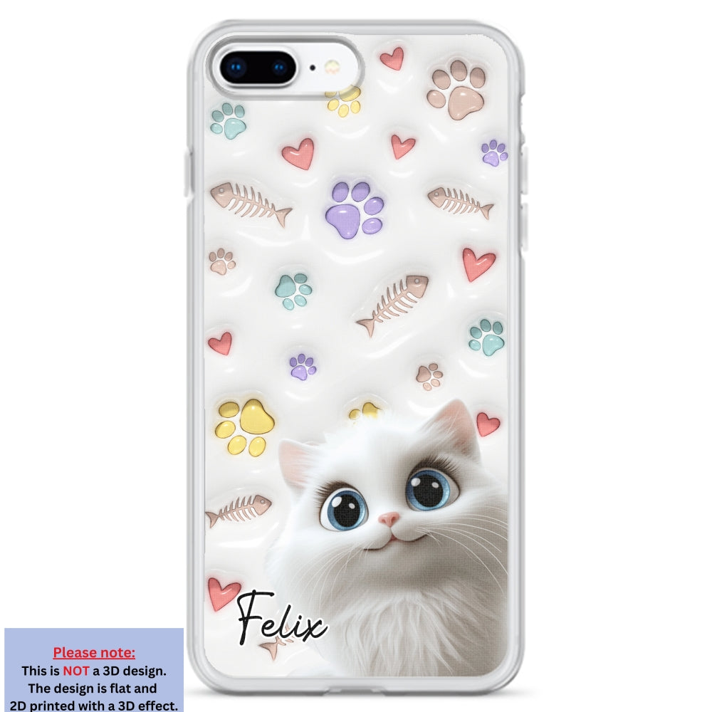 Baby Lovely Cat - Personalized Custom 3D Inflated Effect Phone Case