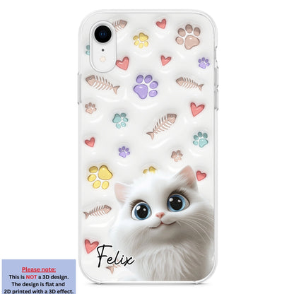 Baby Lovely Cat - Personalized Custom 3D Inflated Effect Phone Case