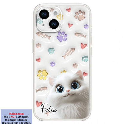Baby Lovely Cat - Personalized Custom 3D Inflated Effect Phone Case