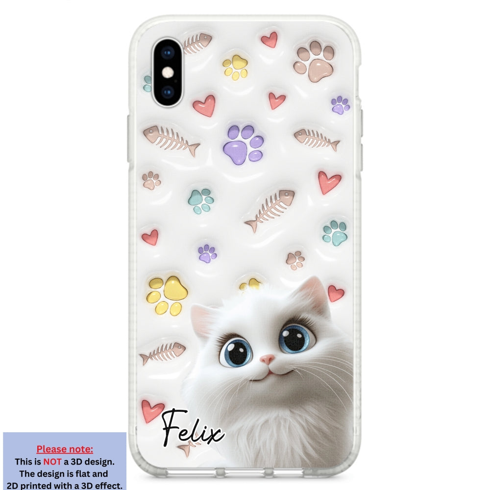 Baby Lovely Cat - Personalized Custom 3D Inflated Effect Phone Case