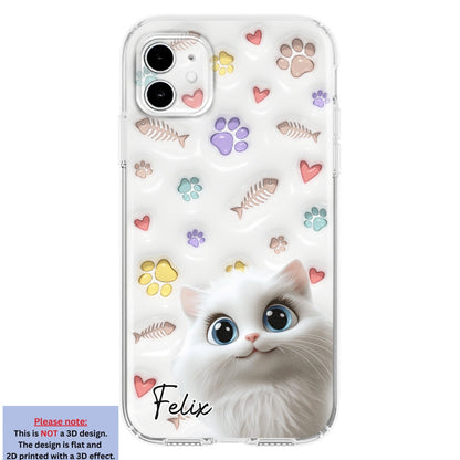 Baby Lovely Cat - Personalized Custom 3D Inflated Effect Phone Case