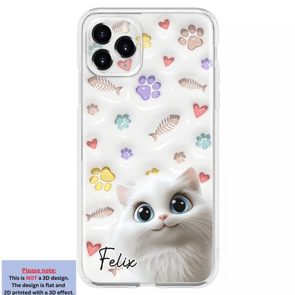 Baby Lovely Cat - Personalized Custom 3D Inflated Effect Phone Case