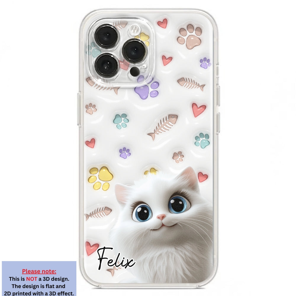 Baby Lovely Cat - Personalized Custom 3D Inflated Effect Phone Case