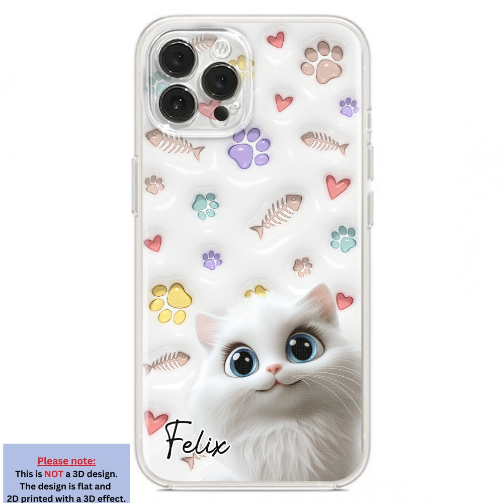 Baby Lovely Cat - Personalized Custom 3D Inflated Effect Phone Case