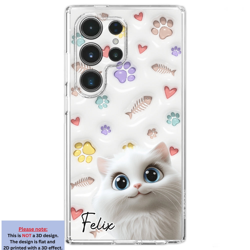 Baby Lovely Cat - Personalized Custom 3D Inflated Effect Phone Case