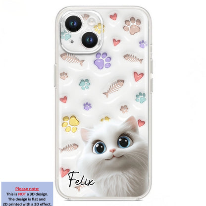 Baby Lovely Cat - Personalized Custom 3D Inflated Effect Phone Case