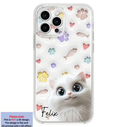 Baby Lovely Cat - Personalized Custom 3D Inflated Effect Phone Case