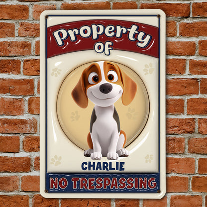No Trespassing - Personalized Custom 3D Inflated Effect Metal Sign