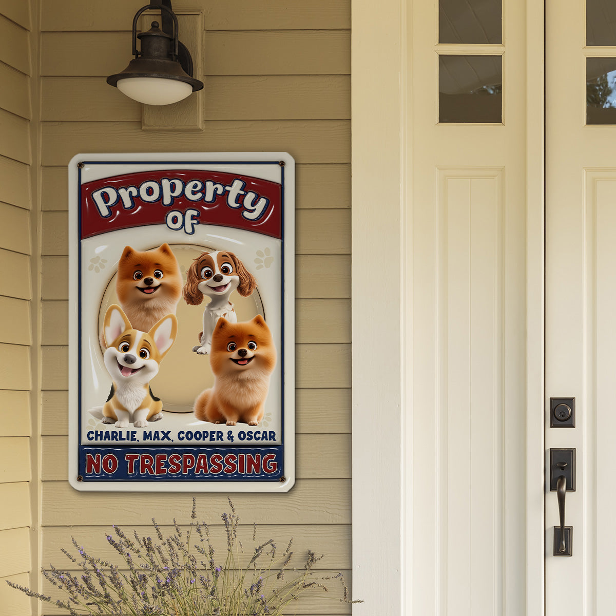 No Trespassing - Personalized Custom 3D Inflated Effect Metal Sign