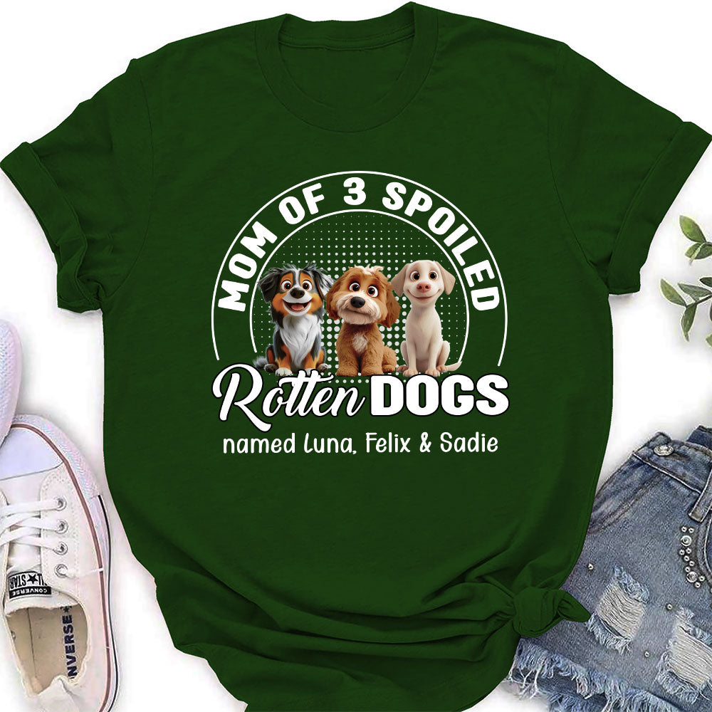 Spoiled Rotten Dog Chibi Cartoon - Personalized Custom Women's T-Shirt