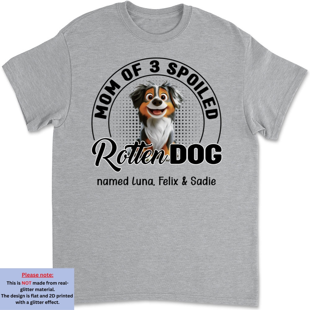 Lovely Spoiled Rotten Dog Chibi Cartoon - Personalized Custom Unisex T-Shirt
