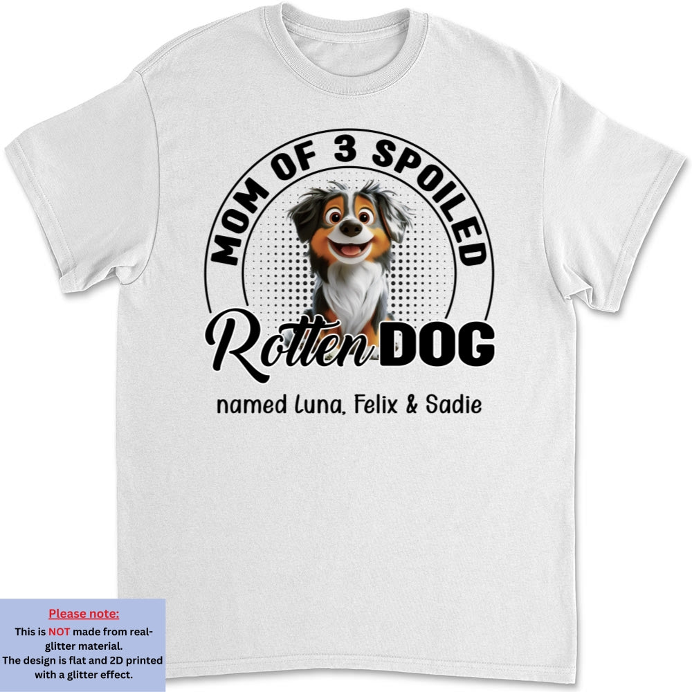 Lovely Spoiled Rotten Dog Chibi Cartoon - Personalized Custom Unisex T-Shirt