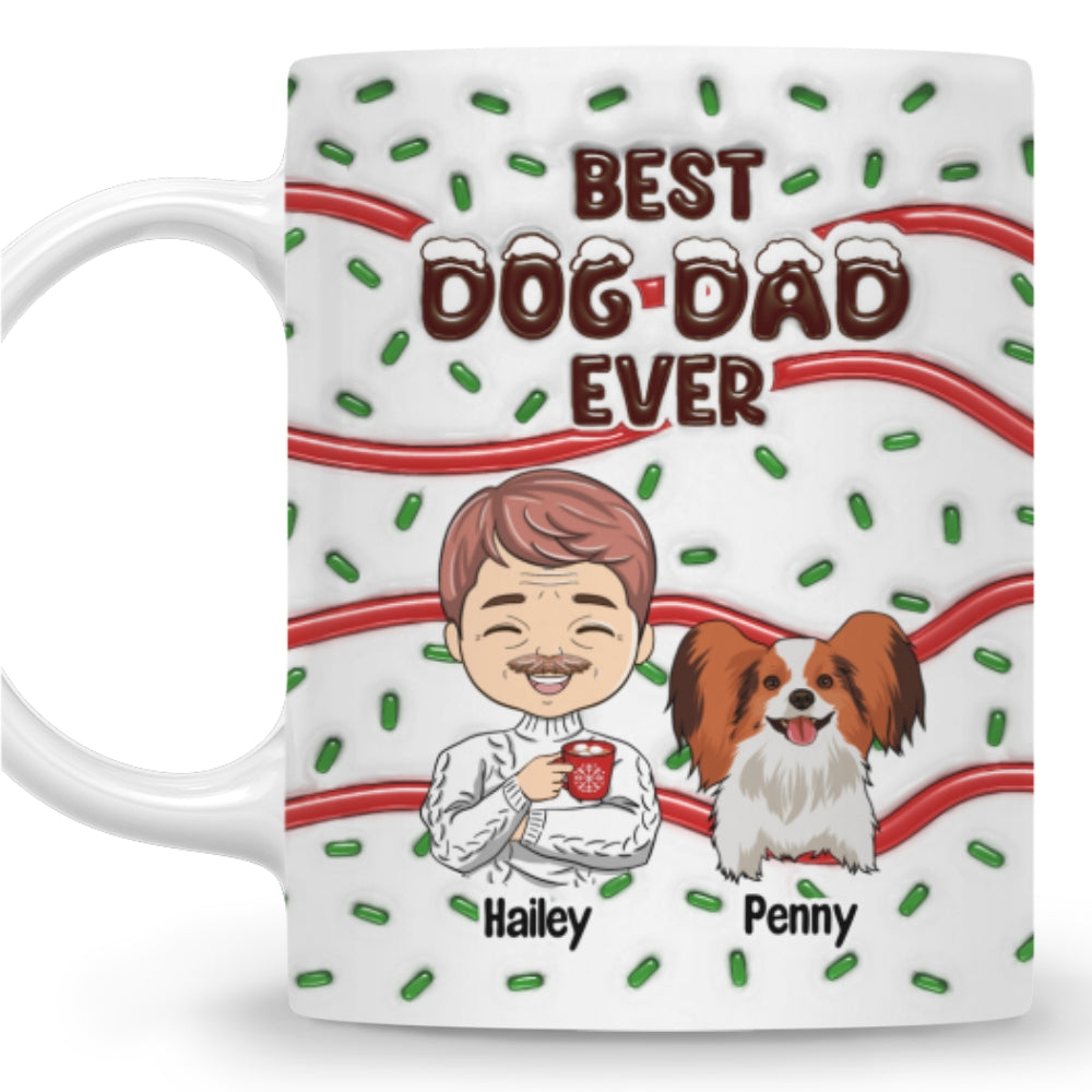 Best Dog Mom Dad Cake - Personalized Custom 3D Inflated Effect Mug