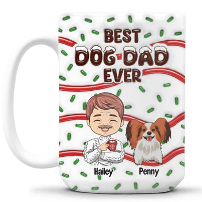 Best Dog Mom Dad Cake - Personalized Custom 3D Inflated Effect Mug