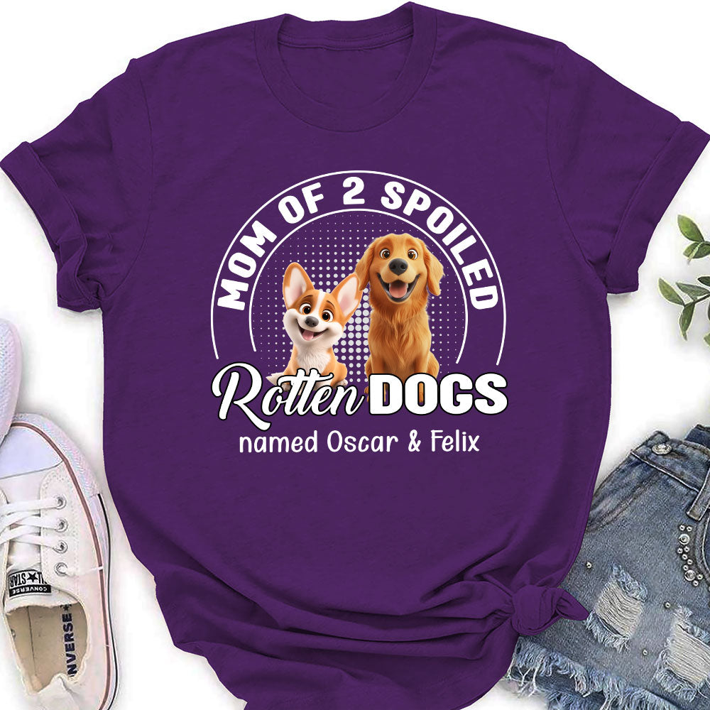 Spoiled Rotten Dog Chibi Cartoon - Personalized Custom Women's T-Shirt