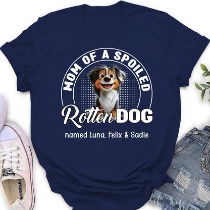 Spoiled Rotten Dog Chibi Cartoon - Personalized Custom Women's T-Shirt