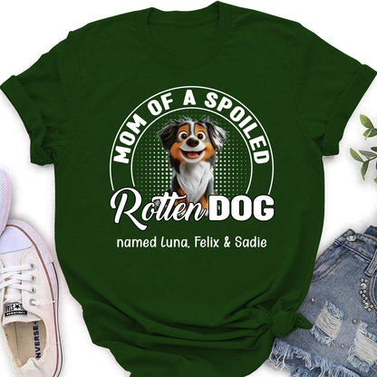 Spoiled Rotten Dog Chibi Cartoon - Personalized Custom Women's T-Shirt