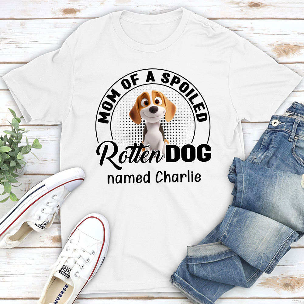 Lovely Spoiled Rotten Dog Chibi Cartoon - Personalized Custom Unisex T-Shirt