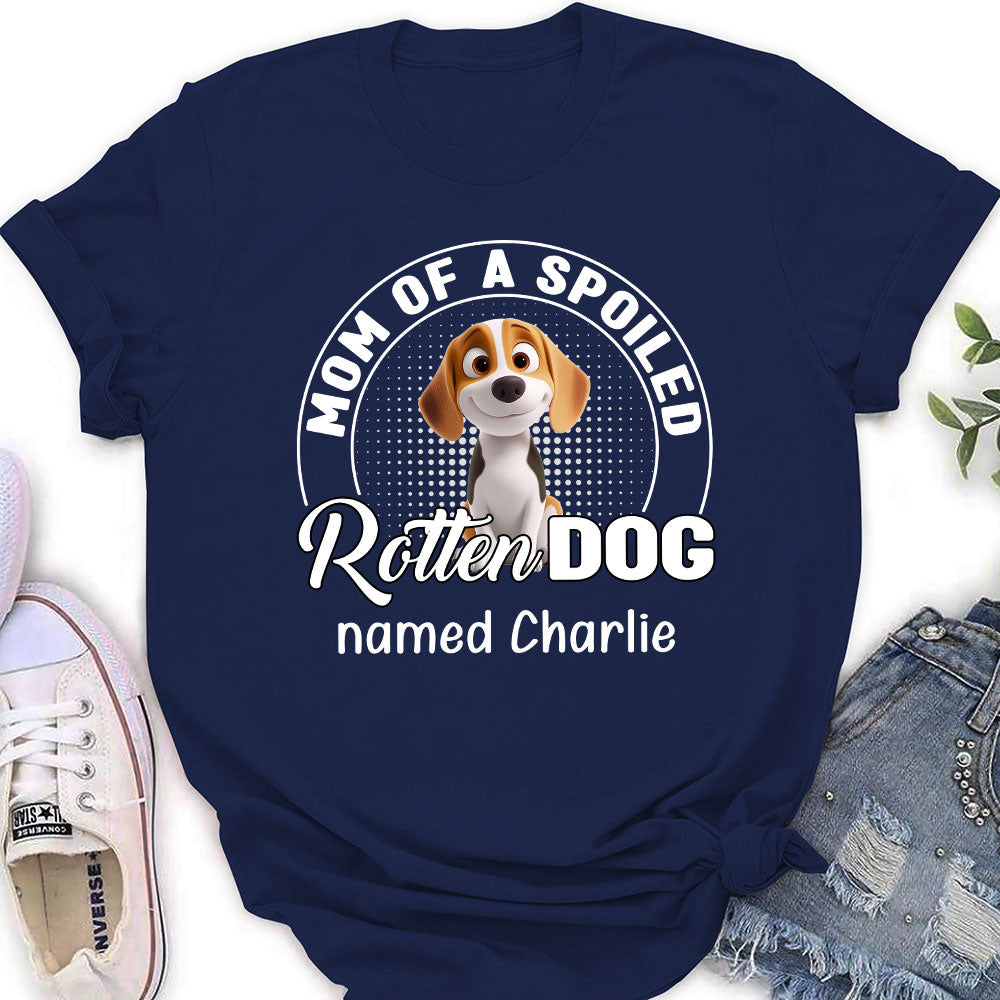 Spoiled Rotten Dog Chibi Cartoon - Personalized Custom Women's T-Shirt