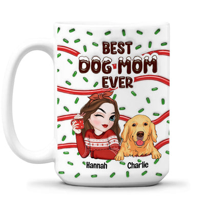 Best Dog Mom Dad Cake - Personalized Custom 3D Inflated Effect Mug