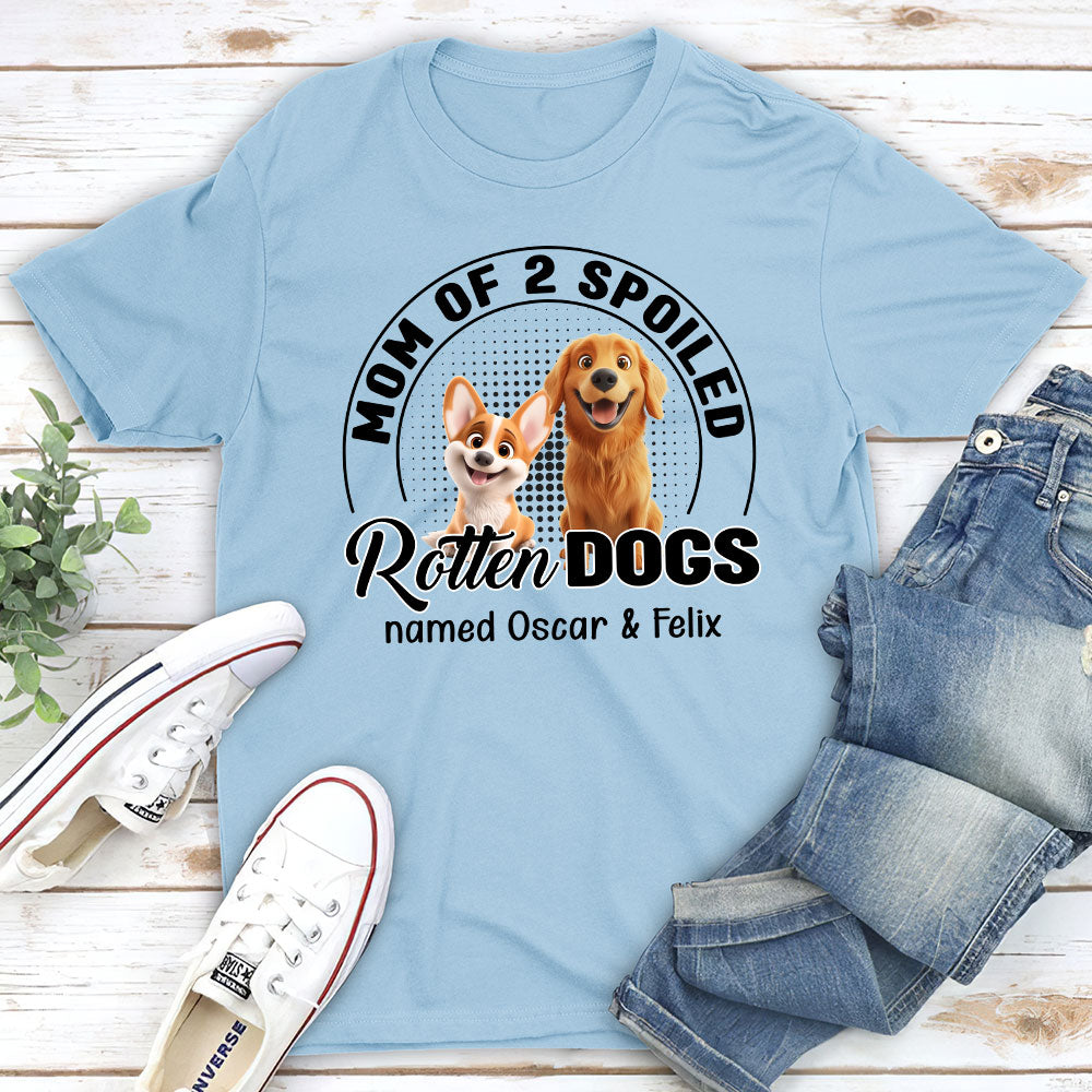 Lovely Spoiled Rotten Dog Chibi Cartoon - Personalized Custom Unisex T-Shirt