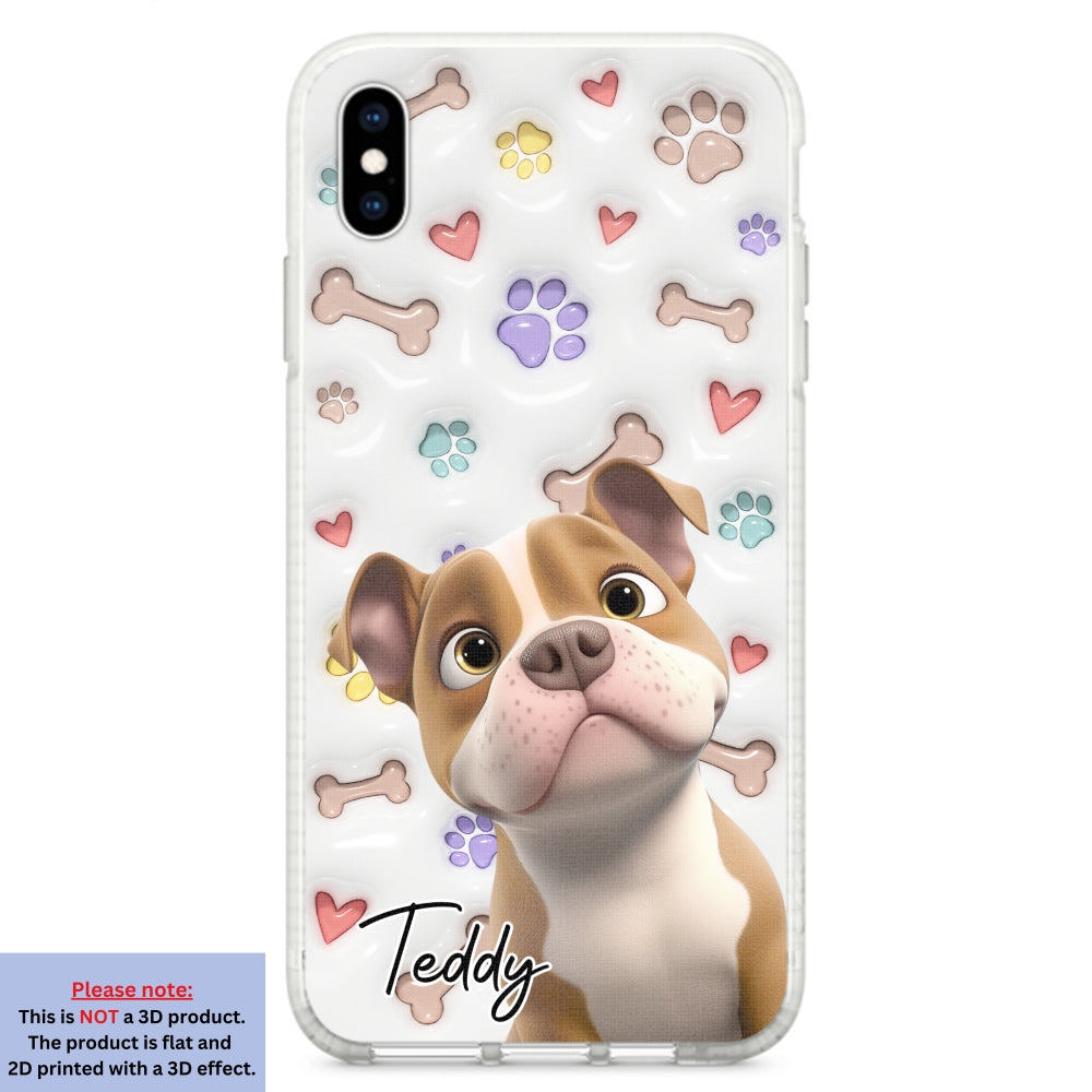 Baby Lovely Dogs - Personalized Custom 3D Inflated Effect Phone Case