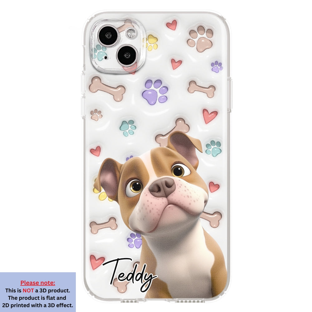 Baby Lovely Dogs - Personalized Custom 3D Inflated Effect Phone Case