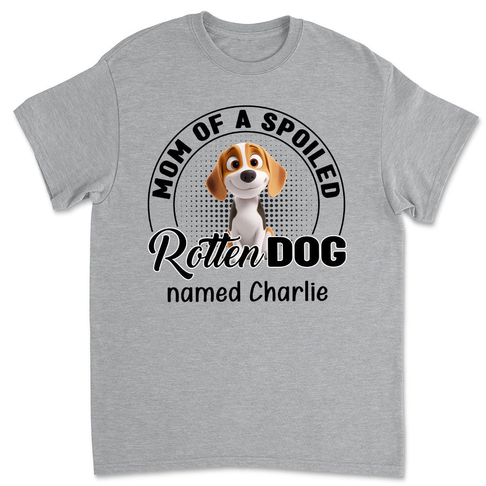 Lovely Spoiled Rotten Dog Chibi Cartoon - Personalized Custom Unisex T-Shirt